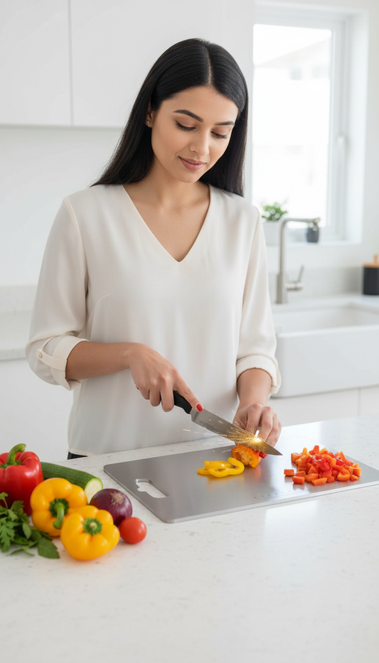 Stainless Steel Chopping Board (32 x 21.5 cm)